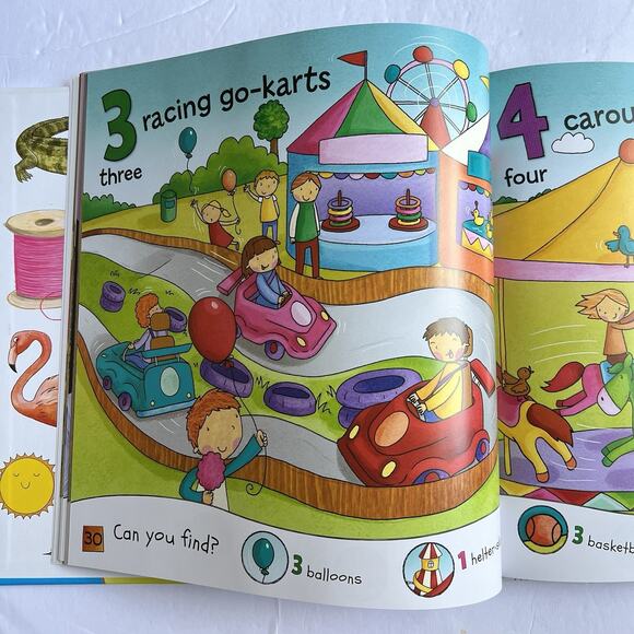 First Words and Numbers by Sarah Parkin Miles Kelly Hardcover Book - Picture 5 of 9